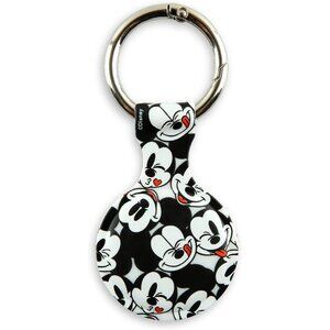 IJOY Disney Mickey Mouse AirTag Holder with Keychain for Dogs Bags, Keys, Gifts